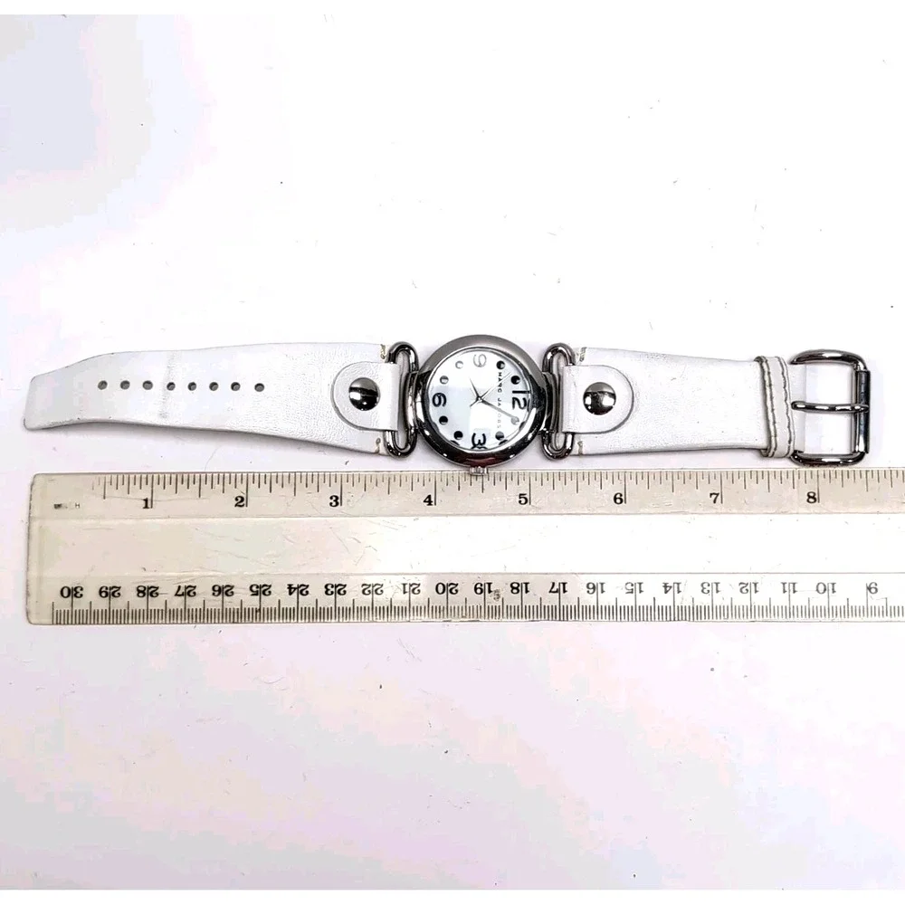 Marc by Marc Jacobs Molly Watch MBM1000 White Leather Strap w/ Box & Booklet